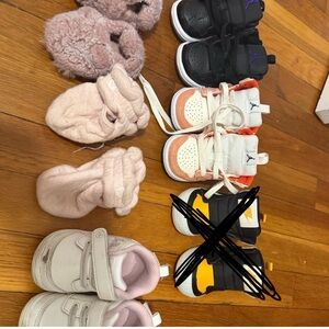 Kids Black and Purple Sneakers